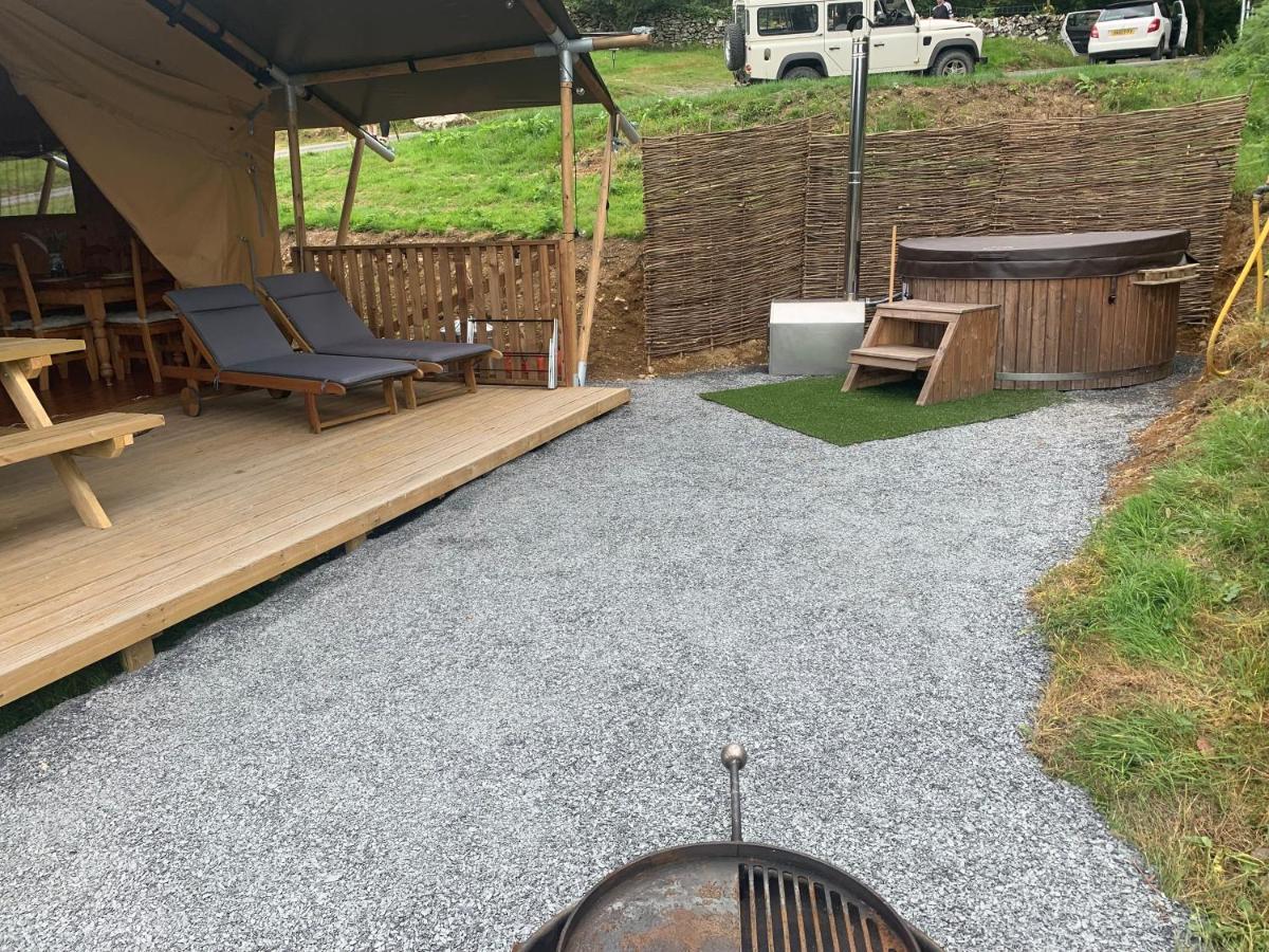 Mountain View Safari Tent With Hot Tub In The Heart Of Snowdonia Dolgellau Eksteriør billede